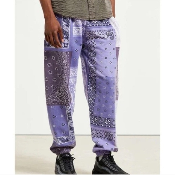 Urban Outfitters Other - Urban Outfitters BDG patchwork Bandana Print Jogger Sweatpants